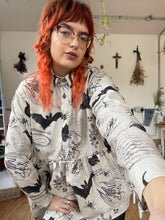 Load image into Gallery viewer, The Baudelaire Shirt dress in oddities print size L
