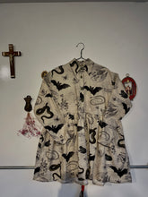 Load image into Gallery viewer, The Baudelaire Shirt dress in oddities print size L
